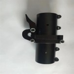 30mm Carbon Tube Horizontal Folding Part Machine Arm Tube Base Flat Folding Pipe Clamp for Multirotor Agricultural Drone DIY